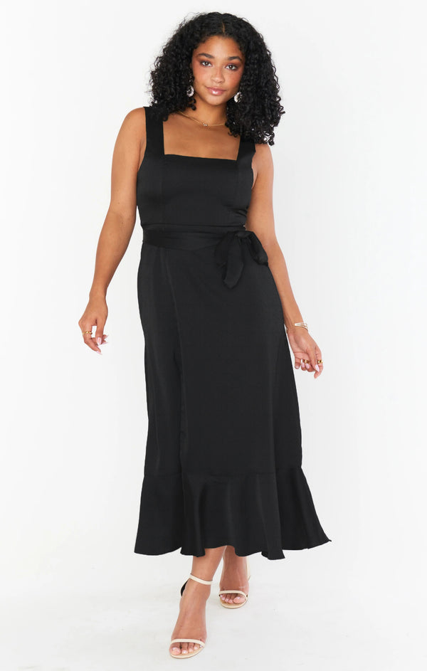 Elegant and Stylish Commuter Split French-style Maxi Dress