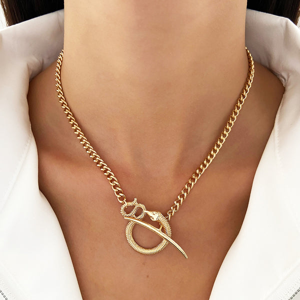 Fashion creative design snake necklace