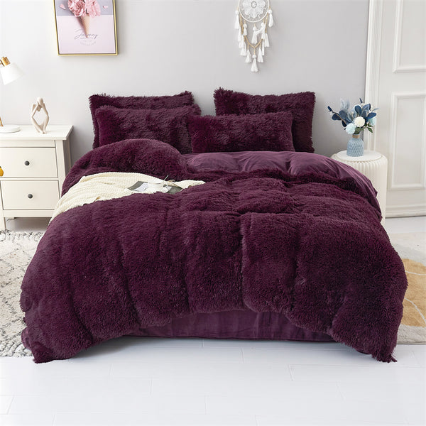 Fluffy Mink Pure Color Bedding