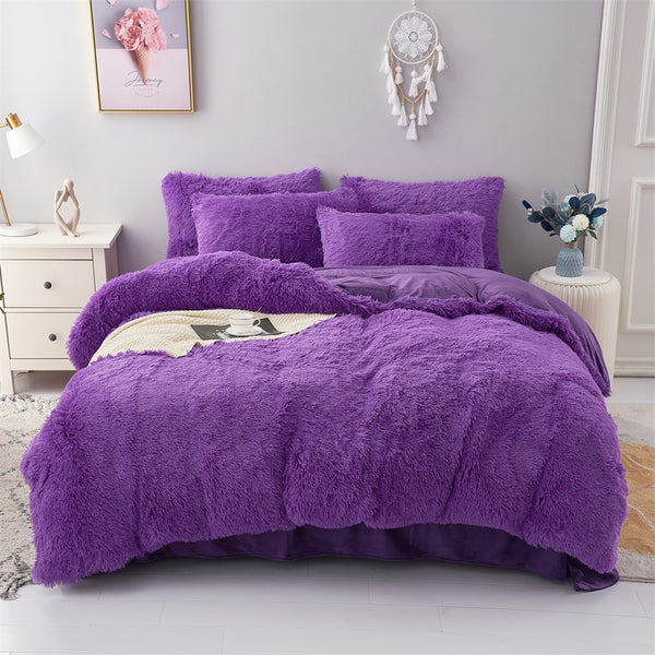 Fluffy Mink Pure Color Bedding