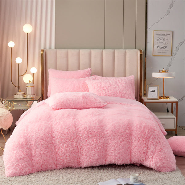 Fluffy Mink Pure Color Bedding